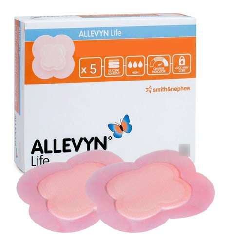 Curativo Adesivo Allevyn Life 15,4cmx15,4cm Smith - 05 Und