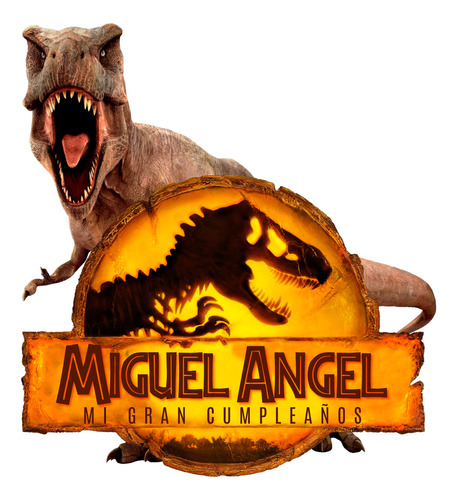 Logo Digital Jurassic World Dominion Dinosaurio Grande