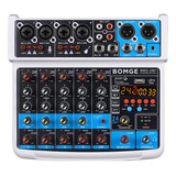 ~? Bomge 6 Canales Mini Dj Audio Consola Mezclador De Sonido