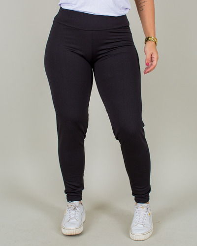 Calça Leg Plus Size Forrada/flanelada Feminina Grossa