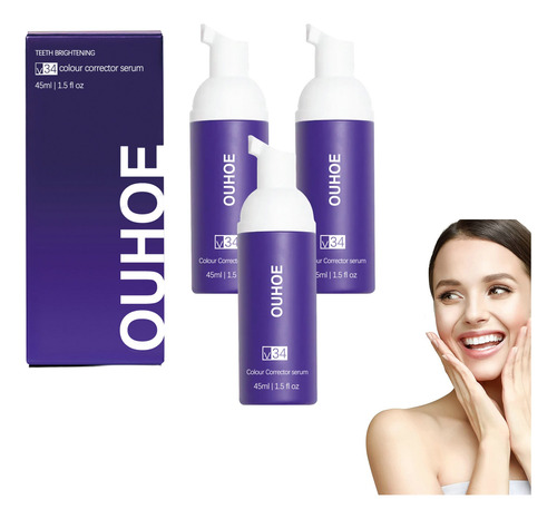 3×kit De Espuma Limpiadora Dental Con Corrección De Color F