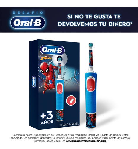 Cepillo De Dientes Eléctrico Oral-b Spider-man Vitality