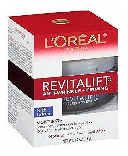 Crema Nocturna L'oreal Paris, Revitalift Anti-wrinkle + Firm