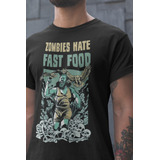 Camiseta Humor Running Corredor Comida Rapida Zombie