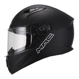 Casco Integral Mac Speed Visor Simple Negro L