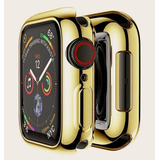 Protector Carcasa Goma Para Apple Watch Dorado