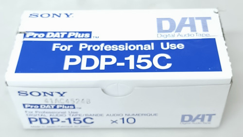 10 Pzs - Sony Dat Cassets De Audio Digital Modelo Pdp-15c