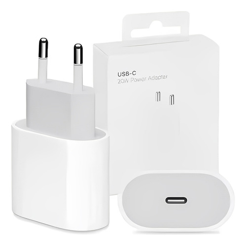 Fonte P/ iPhone Original Usb-c 20w 11 12 13 14 15 Turbo  