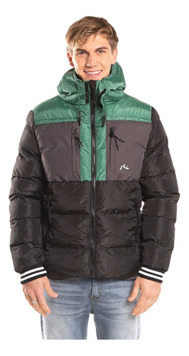 Campera Matelaseada Hombre Rusty Spacelord Jk Con Capucha