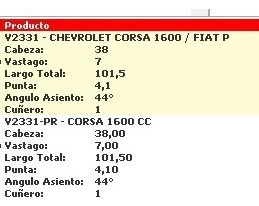 Valvulas Escape Chevrolet Corsa 1.6 1996-2014  Foto 4