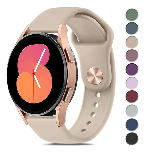 Malla De Silicona Para Samsung Galaxy Watch 5/5 Pro Piedra