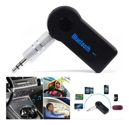 Receptor Auxiliar Bluetooth Aux 3.5 Auto Coche Manos Libres 