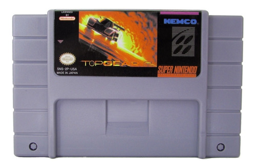 Fita Snes Top Gear 2 Cartucho Super Nintendo Novo Americano