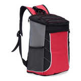 Mochila Térmica 18 Litros Cerveja Cooler Bag Freezer Marmita Cor Vermelho