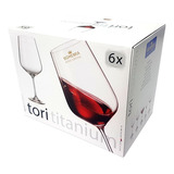 Copas De Cristal Bohemia Tori Titanium 600ml X6