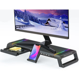 Soporte De Monitor Escritorio Rgb Gaming Lights 4 Usb 2...