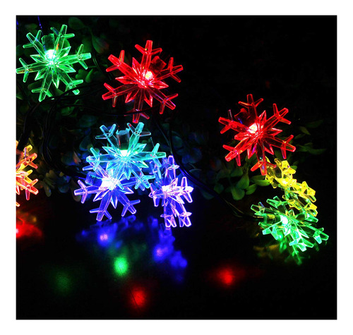 Splocolor - Guirnalda De Luces Solares De Navidad Para Exter