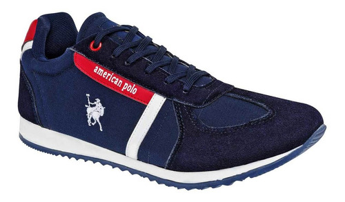 Tenis Hombre American Polo 2168 Marino Blanco 091-391