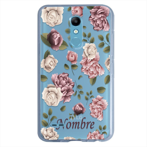 Funda LG Flores Personalizada Con Tu Nombre