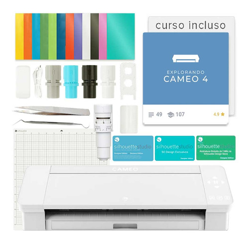 Plotter De Recorte Silhouette Cameo 4 Kit Vinil +ferramentas