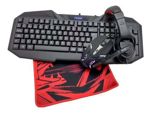 Combo Auricular Gamer, Mouse Game, Teclado Gamer, Mouse Pad 