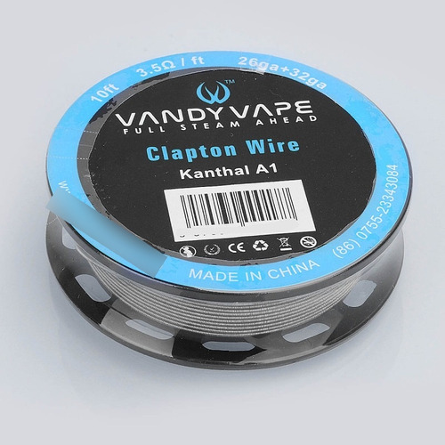 Alambre Resistencia Clapton Calibre 26ga+32ga Vandy 3.5 Ohm