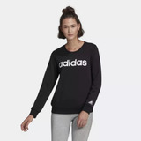 Blusa De Moletom adidas Essentials Logo Preta Gl0718