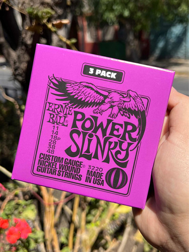 Cuerdas De Guitarra Eléctrica Ernie Ball 011-48 Pack De 3