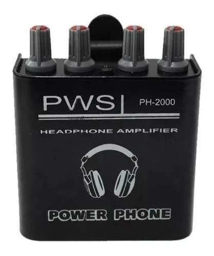 Amplificador Fone Pws Ph2000 Power Click Musicos Nota Fiscal