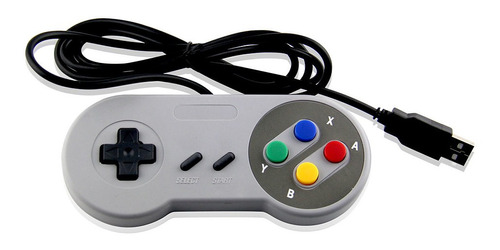 Controle Usb Compatível Snes Para Computador Pc Mac Colorido