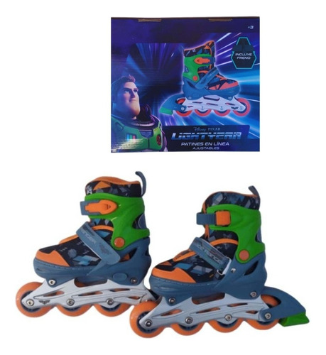 Patines En Línea Ajustables Disney Buzz Lightyear Original 