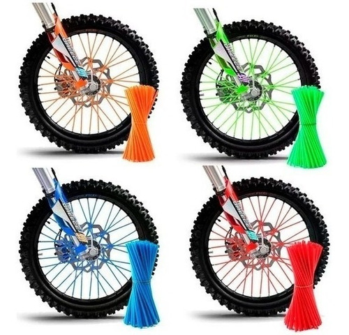 Cubre Rayos Moto Spoke Skins Varios Colores Tunning