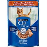 Purina Cat Chow Pouch Adulto Pollo X 15 Unid