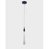 Lustre Pendente Led Gota Preto