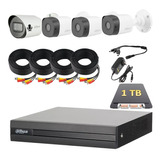 Kit Video Vigilancia 4 Camaras 2mp 1 Tb 1 Microfono Dvr 8 Ch