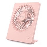 Ventilador De Escritorio Zuvas Inclinacion 180 Grados Rosa