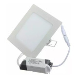 Foco Panel Led 12w Embutido Frio Cuadrado