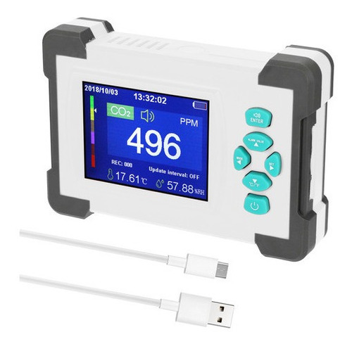 Detector Portátil De Dióxido De Carbono Útil Medidor De Co2