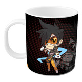 Taza Overwatch Tracer Videojuego Gamer Plastico