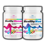 Healthy Woman E Man - 30 Cápsulas Cada - Polivitamínico -amk