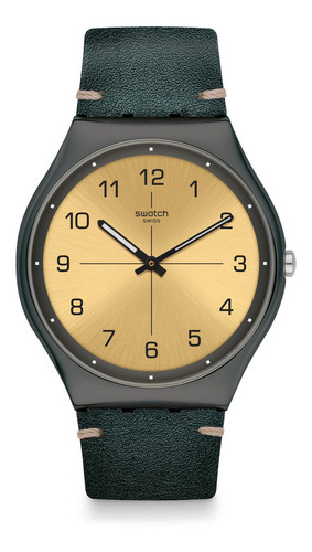 Relojes Swatch Reloj Trovalized Pulsera Color De La Malla Verde Color Del Bisel Gris Oscuro Color Del Fondo Dorado Oscuro