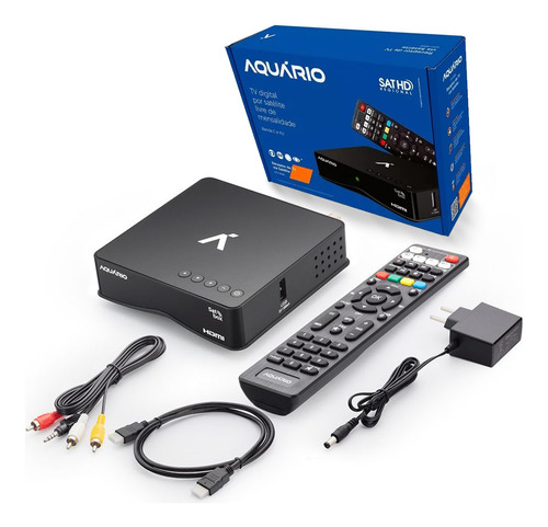 Receptor Tv Via Satélite Satbox Parabólica Dth-9000 Aquário