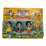 Princesas Set X4 Figuras Colección Juguete Para Niñas  