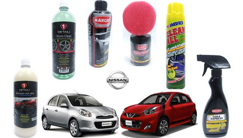 Kit De Limpieza Para Nissan March 2015 Shampoo Con Cera