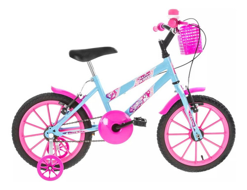 Bicicleta Ultra Kids Aro 16 - Azul Bebe+rosa