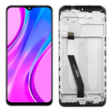 Tela Display Frontal Xiaomi Redmi 9 Premium Com Aro Preto