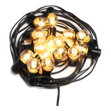 * 15 M Guirnalda De Luces Led Golden 3w Bar Fiesta Lluvia