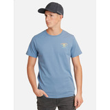 Polera Palm Grad Juvenil Hombre Azul Maui And Sons