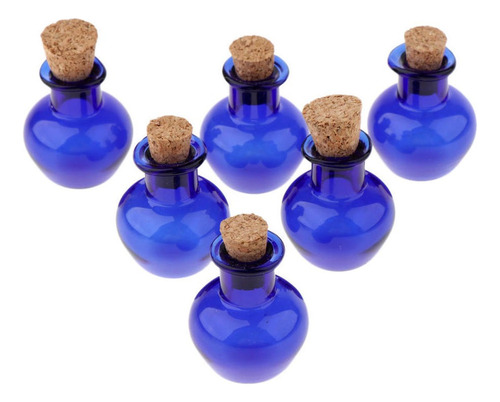 6pcs Mini Small Cork Stopper Frascos De Vidrio Frascos De A