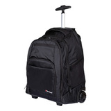 Backpack Roller Corporativa Techzone Para Laptop De 15 Color Negro